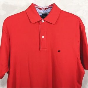 Tommy Hilfiger |  Men’s Red Cotton Polo ( S )